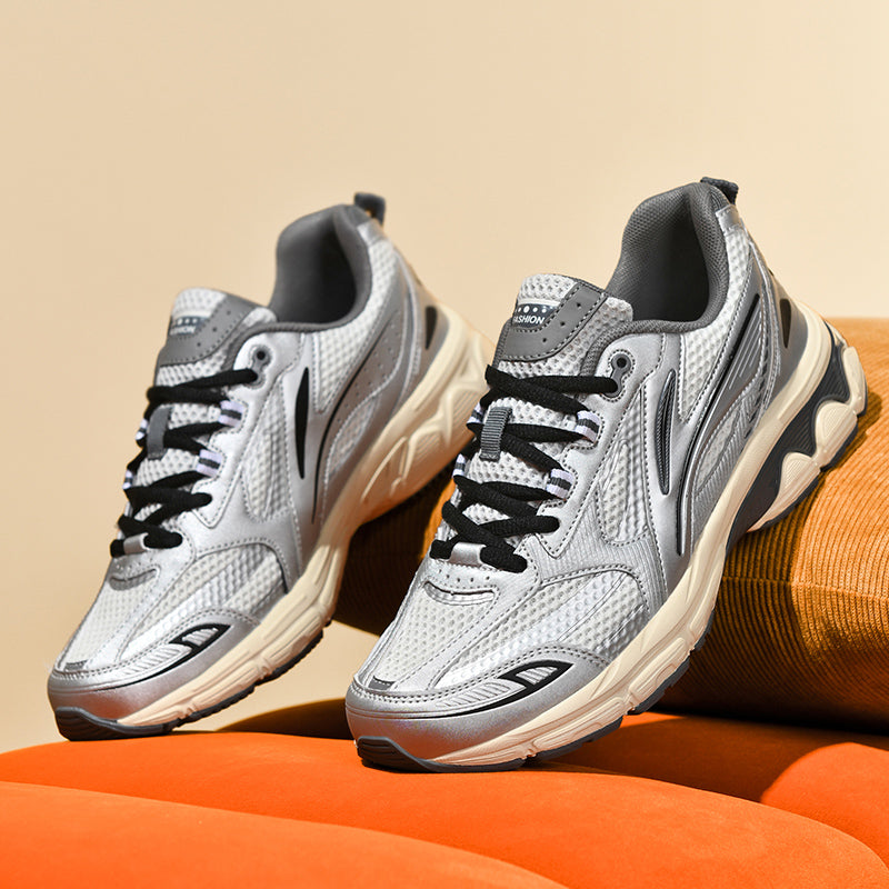 Men’s Retro Sport Sneakers – Lightweight Breathable Trainers with Cushioned Sole | A98