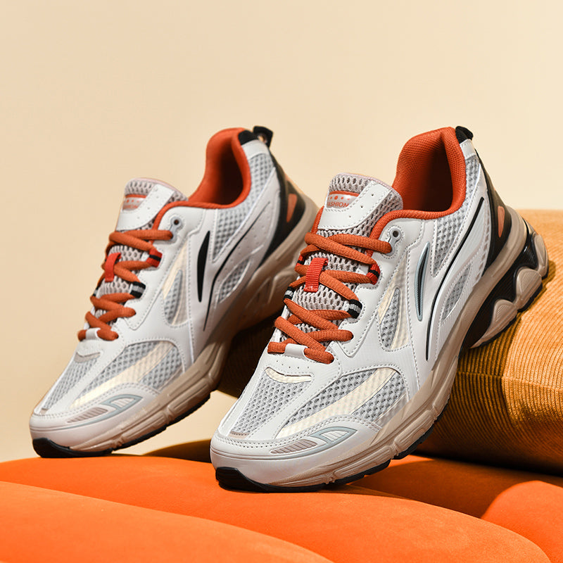 Men’s Retro Sport Sneakers – Lightweight Breathable Trainers with Cushioned Sole | A98