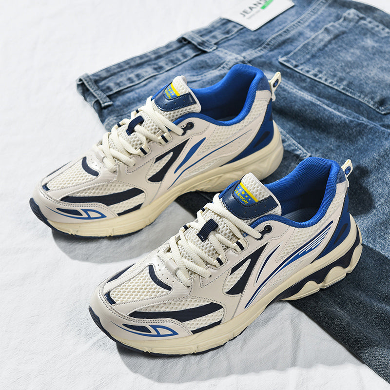 Men’s Retro Sport Sneakers – Lightweight Breathable Trainers with Cushioned Sole | A98