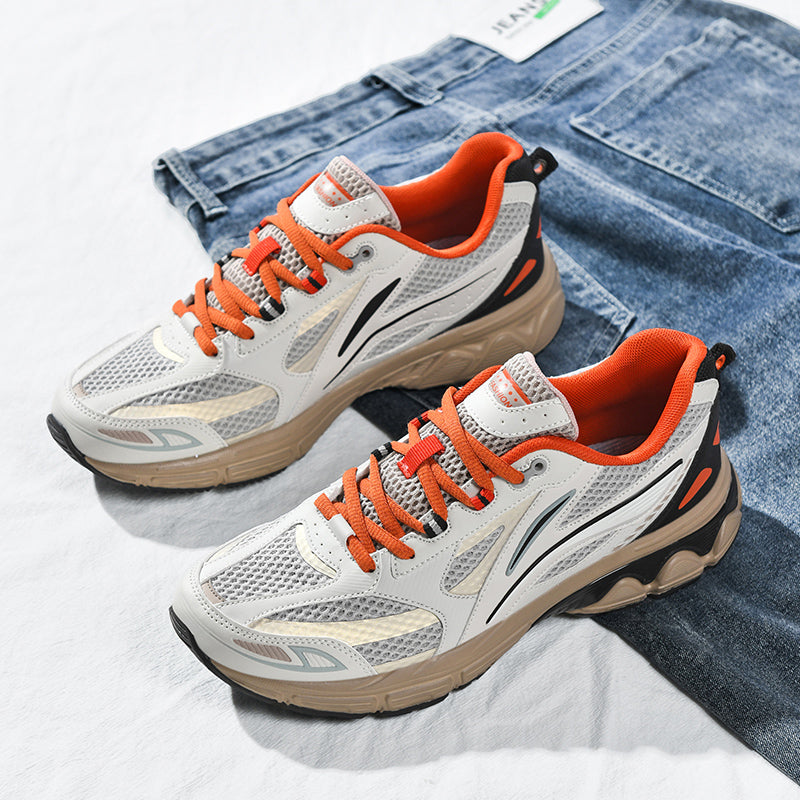 Men’s Retro Sport Sneakers – Lightweight Breathable Trainers with Cushioned Sole | A98