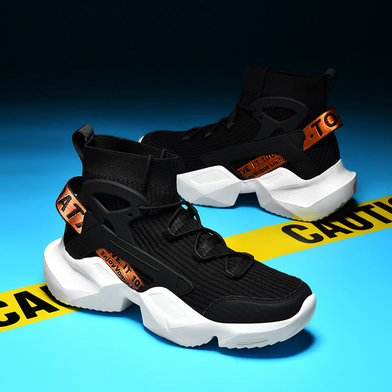 Men’s Trendy Knit Running Sneakers – Ultra-Lightweight, Breathable & Shock-Absorbing Sport Shoes | 803-1