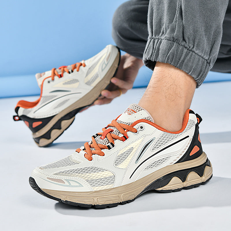 Men’s Retro Sport Sneakers – Lightweight Breathable Trainers with Cushioned Sole | A98