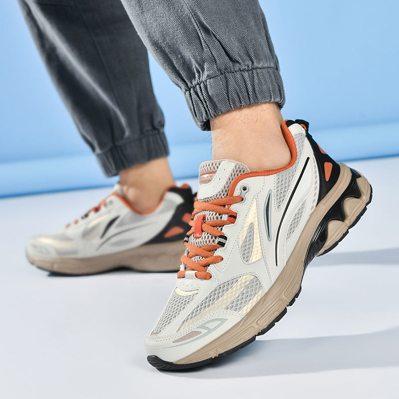 Men’s Retro Sport Sneakers – Lightweight Breathable Trainers with Cushioned Sole | A98