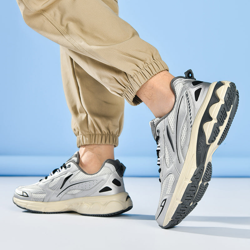 Men’s Retro Sport Sneakers – Lightweight Breathable Trainers with Cushioned Sole | A98