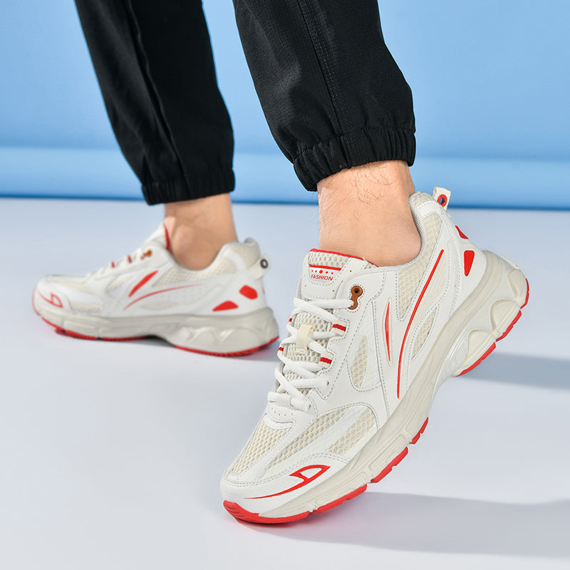 Men’s Retro Sport Sneakers – Lightweight Breathable Trainers with Cushioned Sole | A98