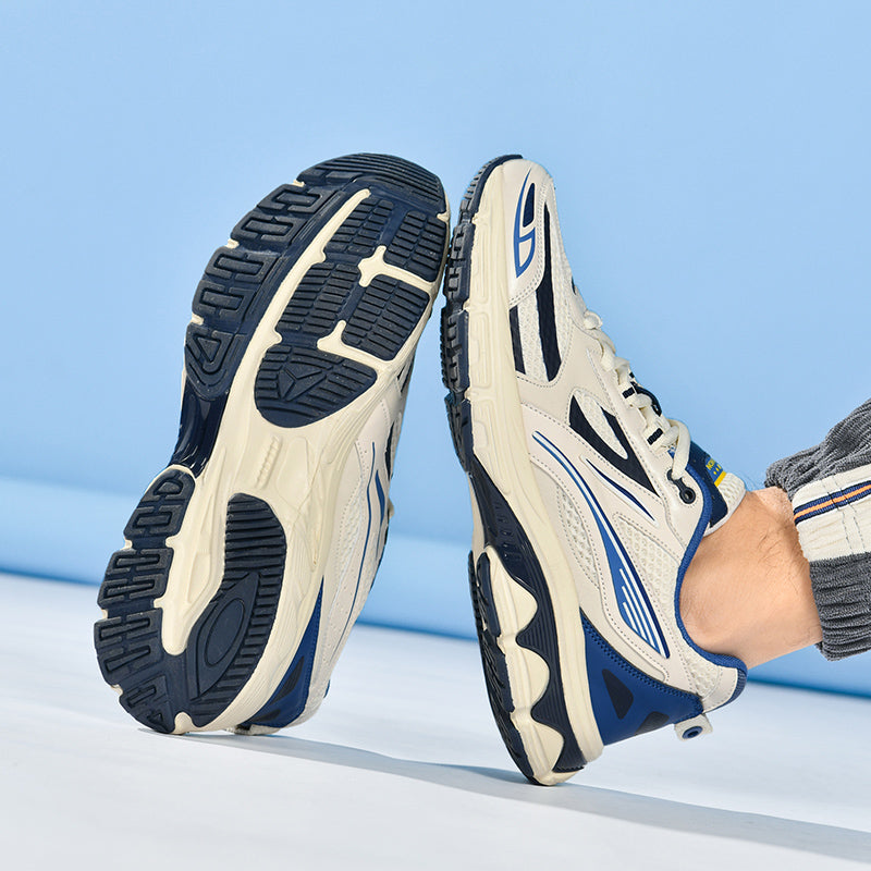 Men’s Retro Sport Sneakers – Lightweight Breathable Trainers with Cushioned Sole | A98