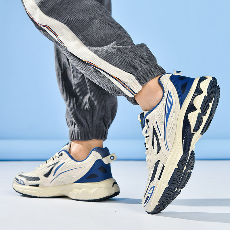 Men’s Retro Sport Sneakers – Lightweight Breathable Trainers with Cushioned Sole | A98
