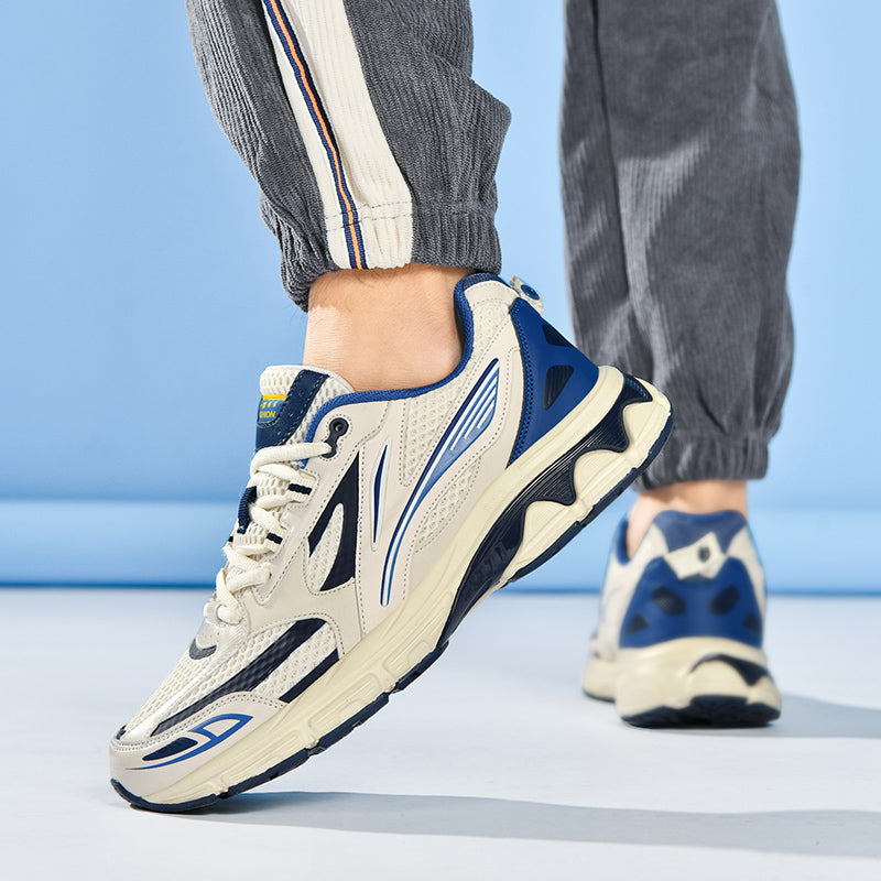 Men’s Retro Sport Sneakers – Lightweight Breathable Trainers with Cushioned Sole | A98