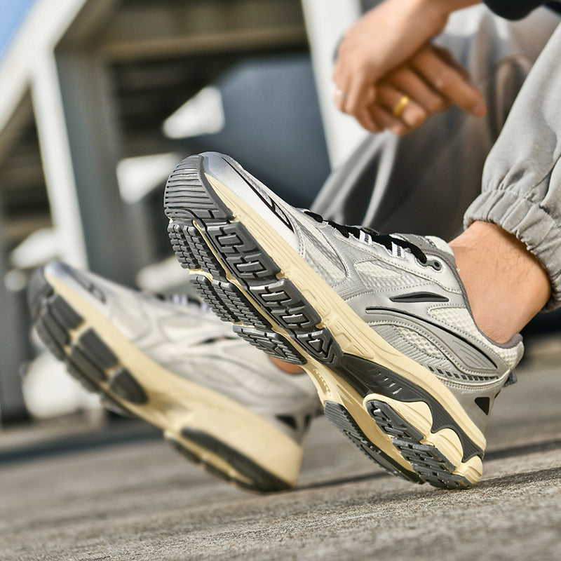 Men’s Retro Sport Sneakers – Lightweight Breathable Trainers with Cushioned Sole | A98