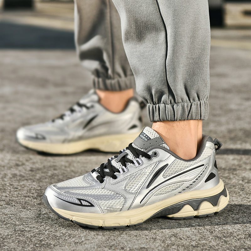 Men’s Retro Sport Sneakers – Lightweight Breathable Trainers with Cushioned Sole | A98