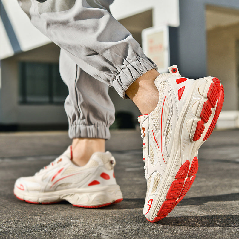 Men’s Retro Sport Sneakers – Lightweight Breathable Trainers with Cushioned Sole | A98