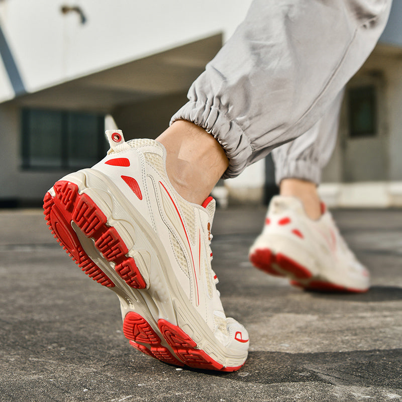 Men’s Retro Sport Sneakers – Lightweight Breathable Trainers with Cushioned Sole | A98