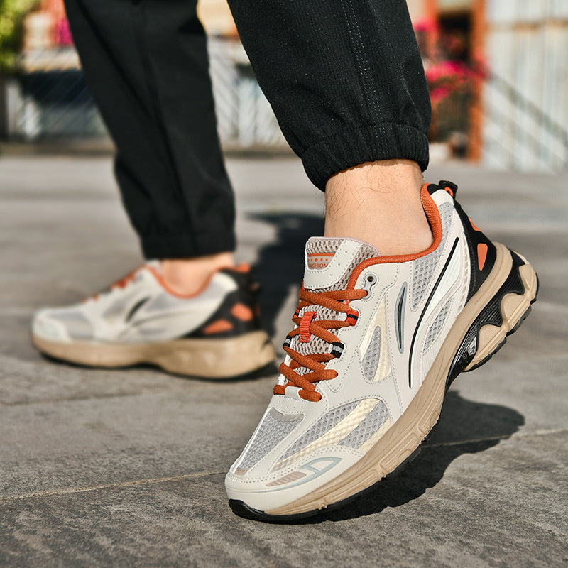 Men’s Retro Sport Sneakers – Lightweight Breathable Trainers with Cushioned Sole | A98