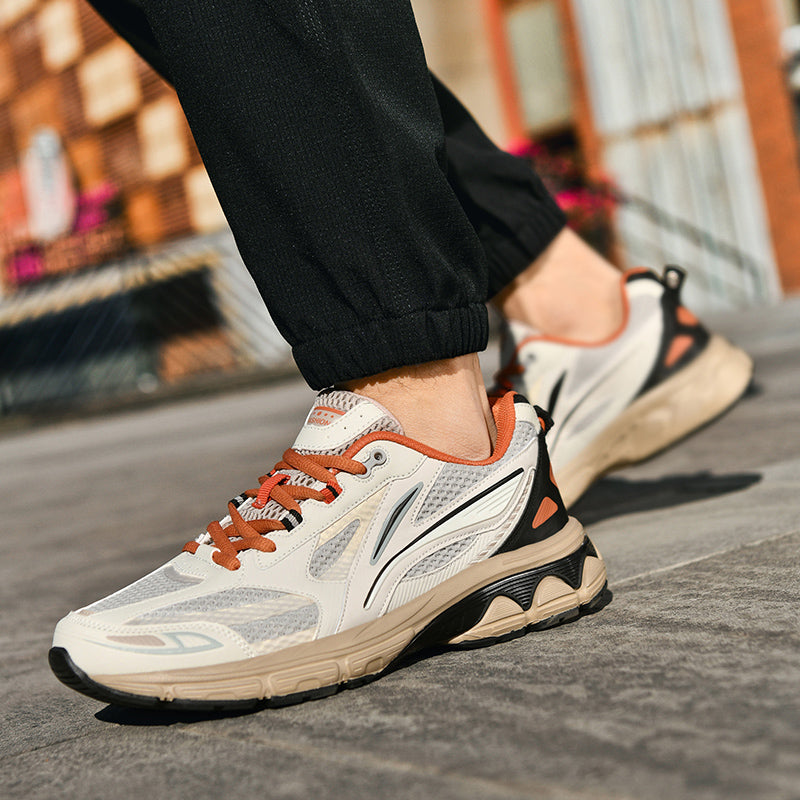 Men’s Retro Sport Sneakers – Lightweight Breathable Trainers with Cushioned Sole | A98