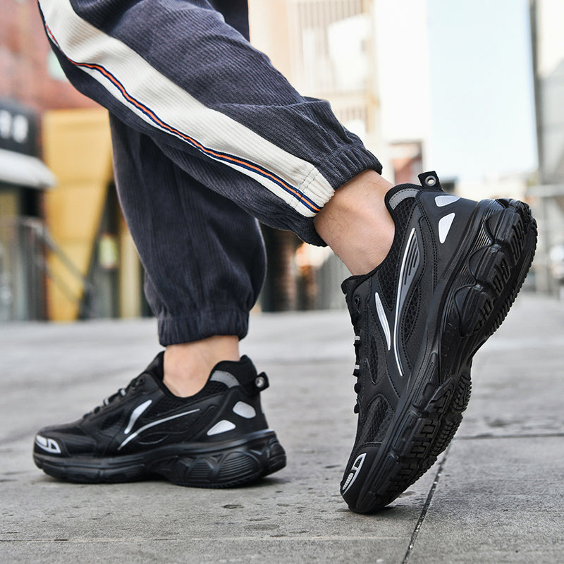 Men’s Retro Sport Sneakers – Lightweight Breathable Trainers with Cushioned Sole | A98