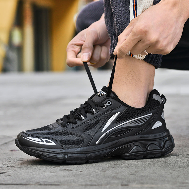 Men’s Retro Sport Sneakers – Lightweight Breathable Trainers with Cushioned Sole | A98