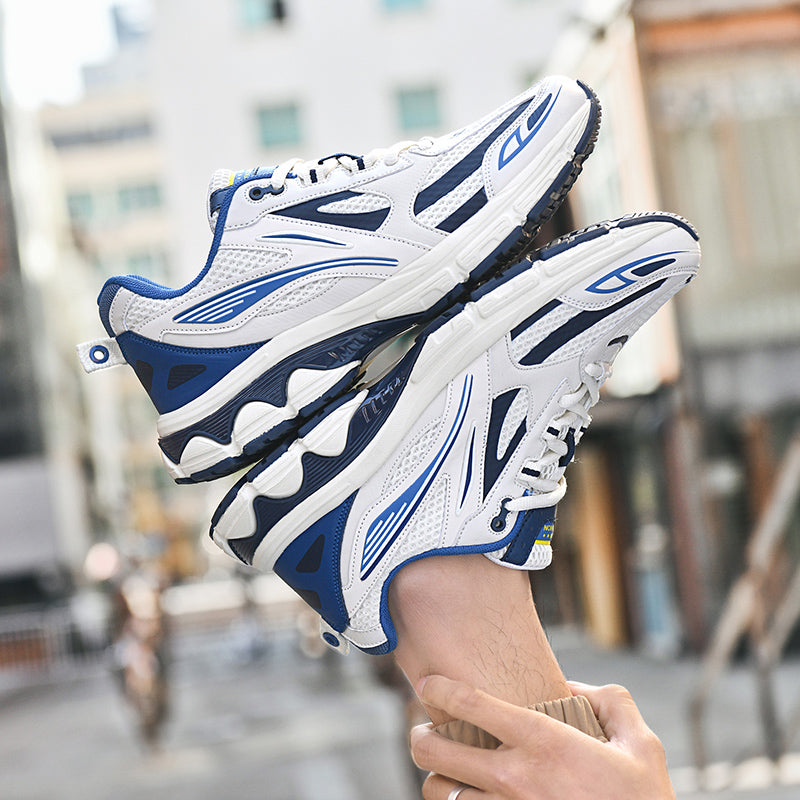 Men’s Retro Sport Sneakers – Lightweight Breathable Trainers with Cushioned Sole | A98