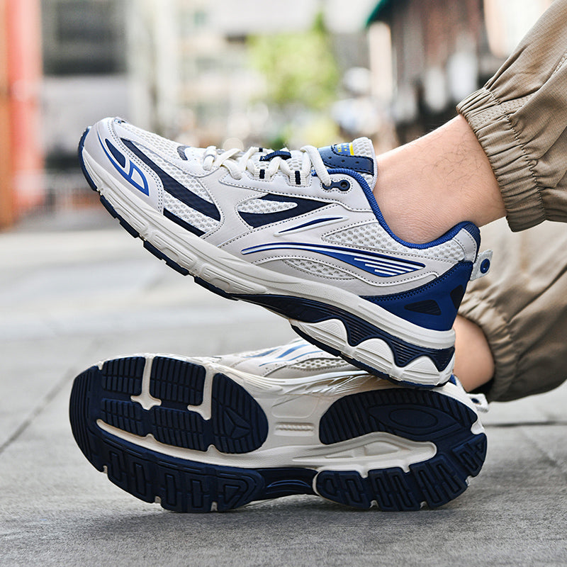Men’s Retro Sport Sneakers – Lightweight Breathable Trainers with Cushioned Sole | A98