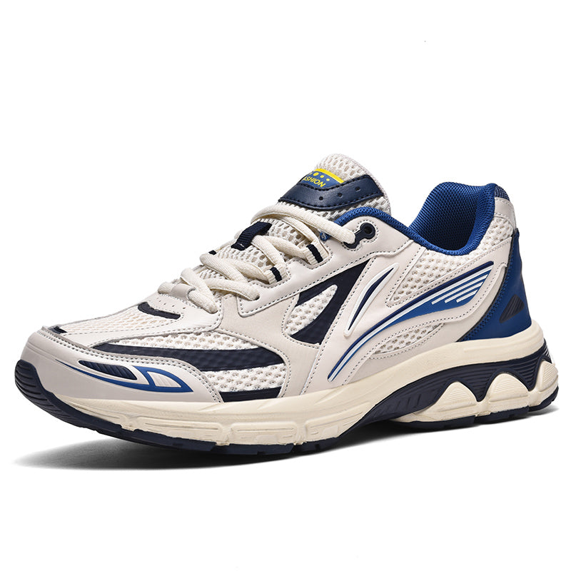 Men’s Retro Sport Sneakers – Lightweight Breathable Trainers with Cushioned Sole | A98