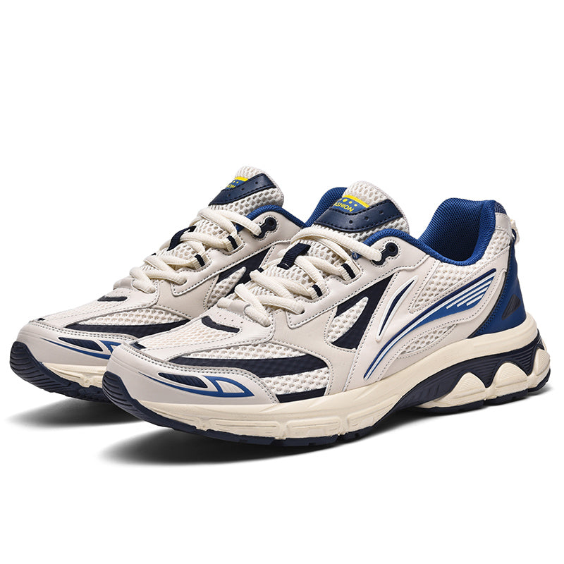 Men’s Retro Sport Sneakers – Lightweight Breathable Trainers with Cushioned Sole | A98