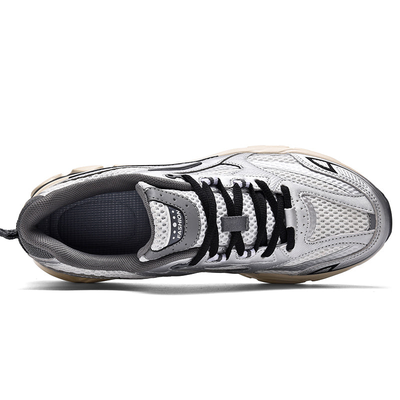 Men’s Retro Sport Sneakers – Lightweight Breathable Trainers with Cushioned Sole | A98