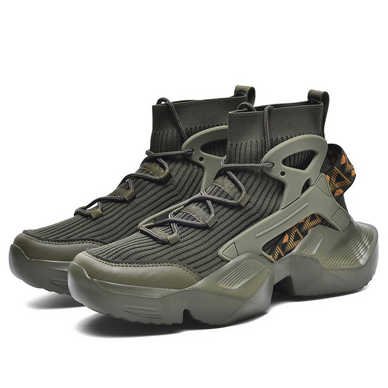Men’s Trendy Knit Running Sneakers – Ultra-Lightweight, Breathable & Shock-Absorbing Sport Shoes | 803-1