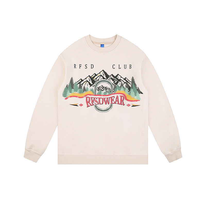 Felpa casual vintage oversize da uomo | SHW346