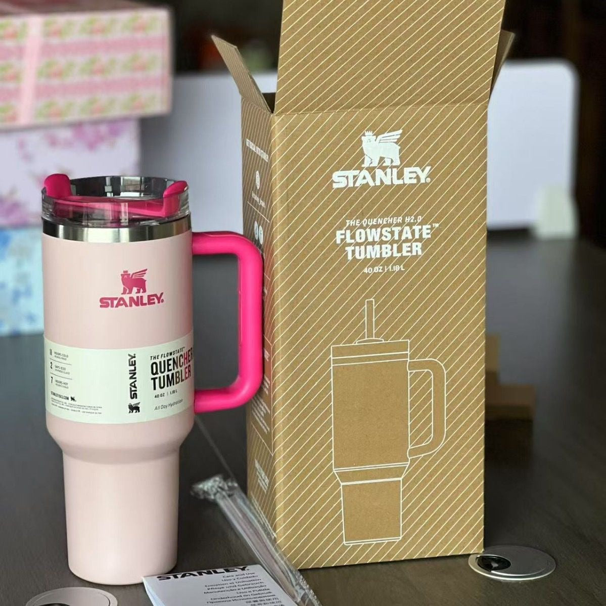 STANLEY 304 Stainless Steel Cup with Straw | Stanley01