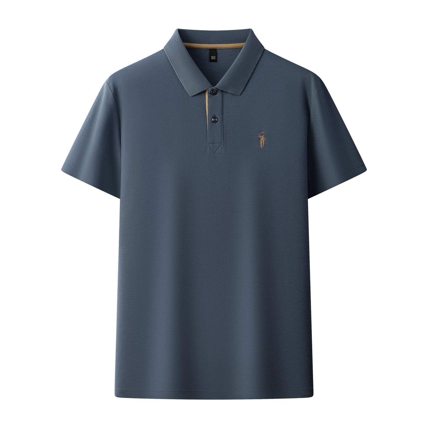 Men's Premium 220GSM Hexagonal Pearl Mercerized Cotton Polo Shirt Embroidered Summer Collection | 8561