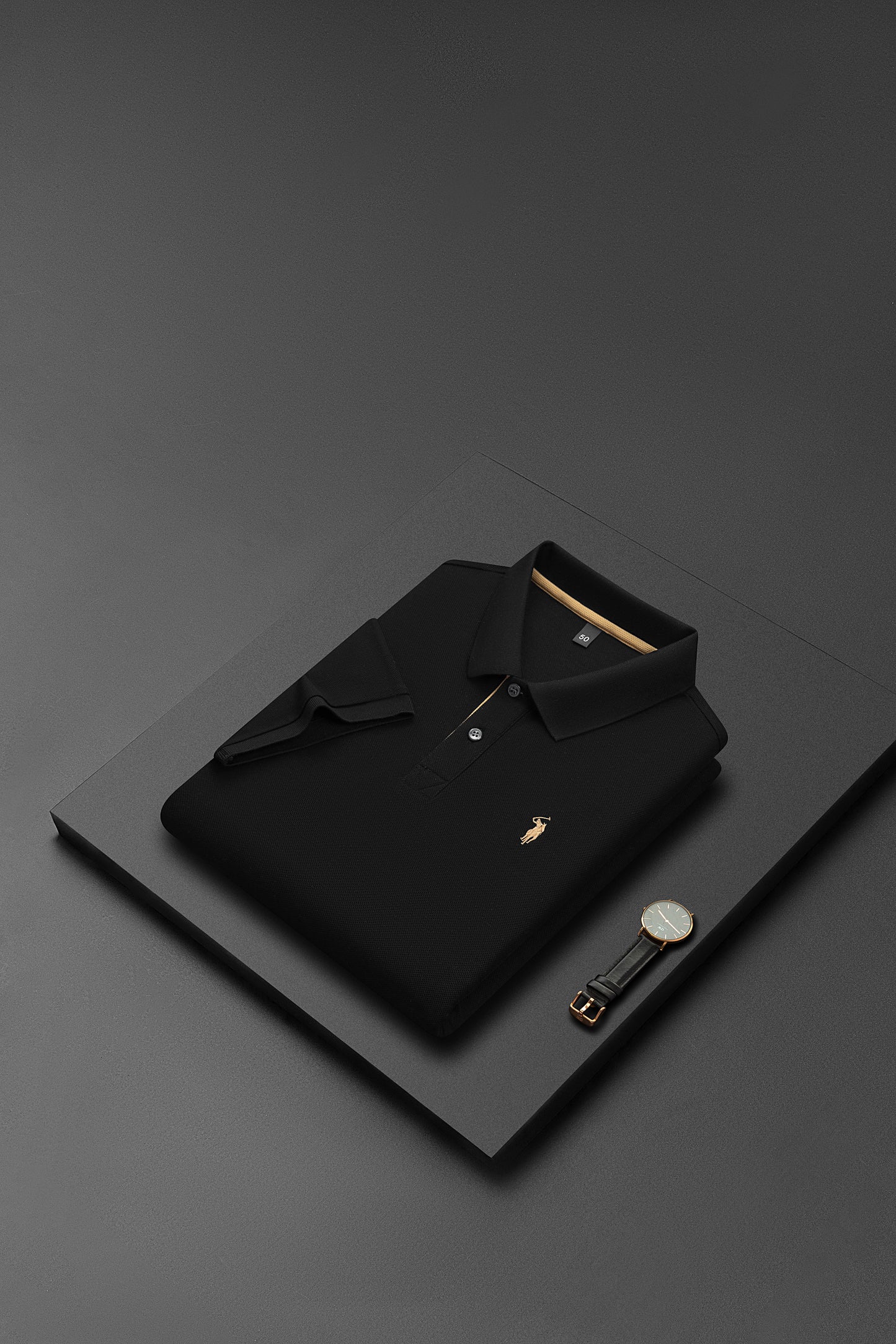 Men's Premium 220GSM Hexagonal Pearl Mercerized Cotton Polo Shirt Embroidered Summer Collection | 8561