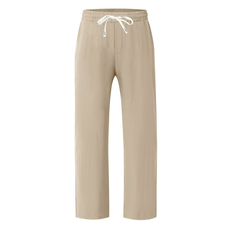 Men’s Relaxed Fit Linen Cargo Pants | Breathable Summer Wear Trousers | MGTZ-6