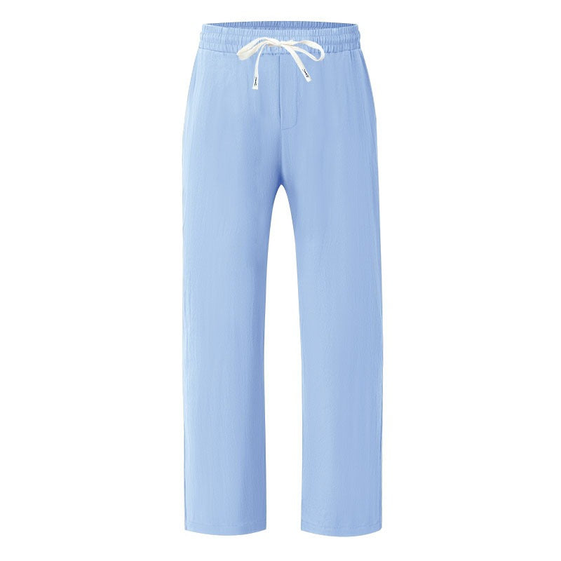 Men’s Relaxed Fit Linen Cargo Pants | Breathable Summer Wear Trousers | MGTZ-6