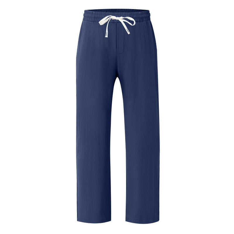 Men’s Relaxed Fit Linen Cargo Pants | Breathable Summer Wear Trousers | MGTZ-6
