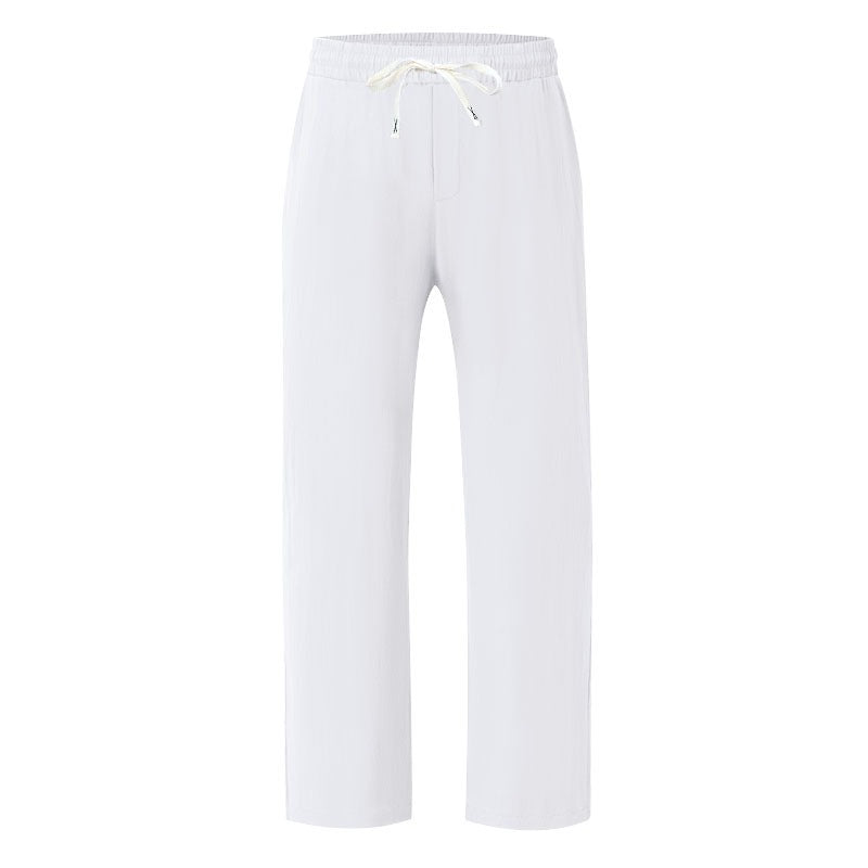 Men’s Relaxed Fit Linen Cargo Pants | Breathable Summer Wear Trousers | MGTZ-6