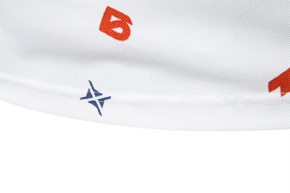 Men's All-Over Letter Print Polo Shirt - 2025 Summer Slim-Fit Casual Top | PL7008