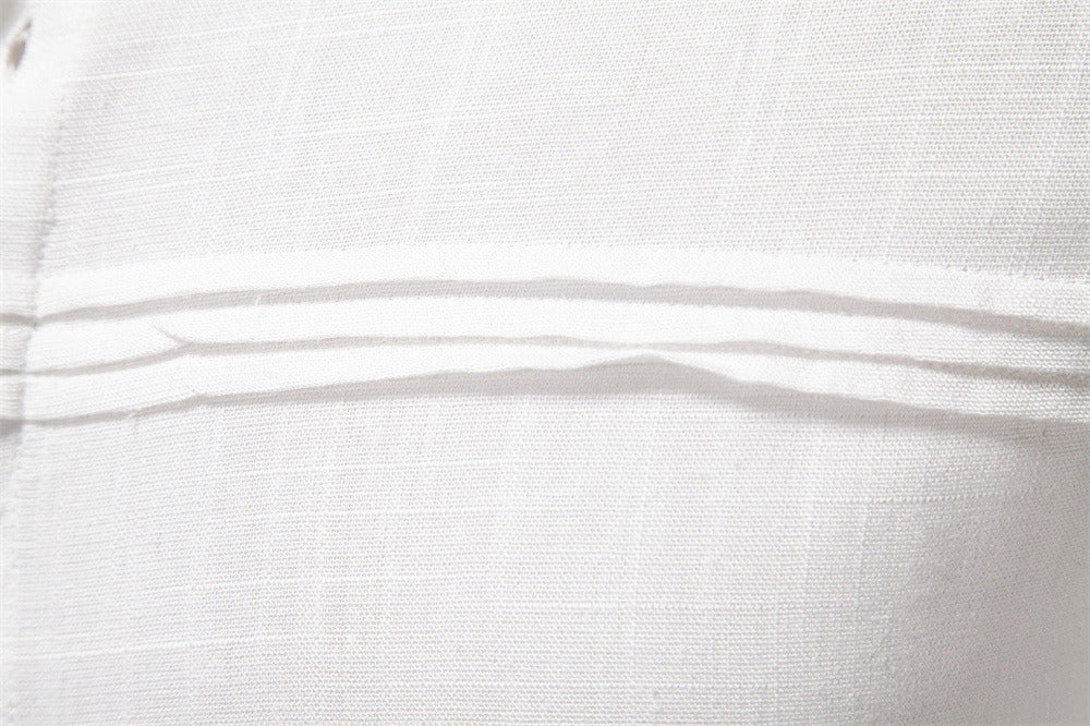 Men's Minimalist Linen-Blend Shirt - 2025 Spring Casual Long Sleeve Top | SH2026