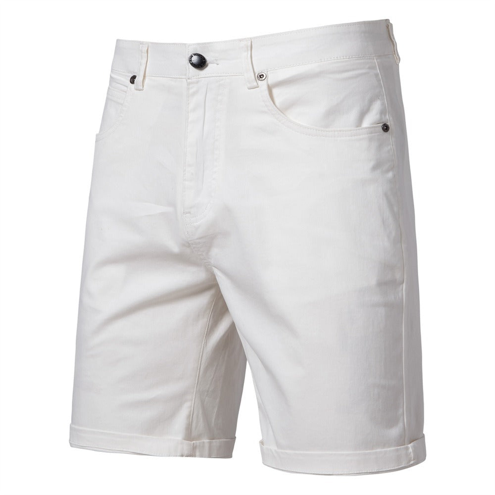 Men's Cotton Casual Cargo Shorts Summer Slim Fit 5-Inch Straight-Leg Short | ST010