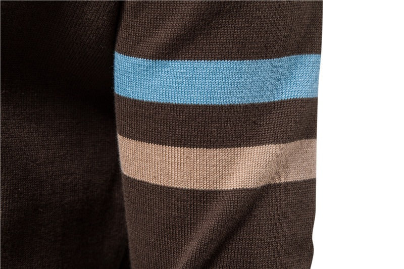 Men’s Zip-Up Knitted Soft Cotton Cardigan Urban Slim Fit Stand Collar Sweater Quality Top | SW188