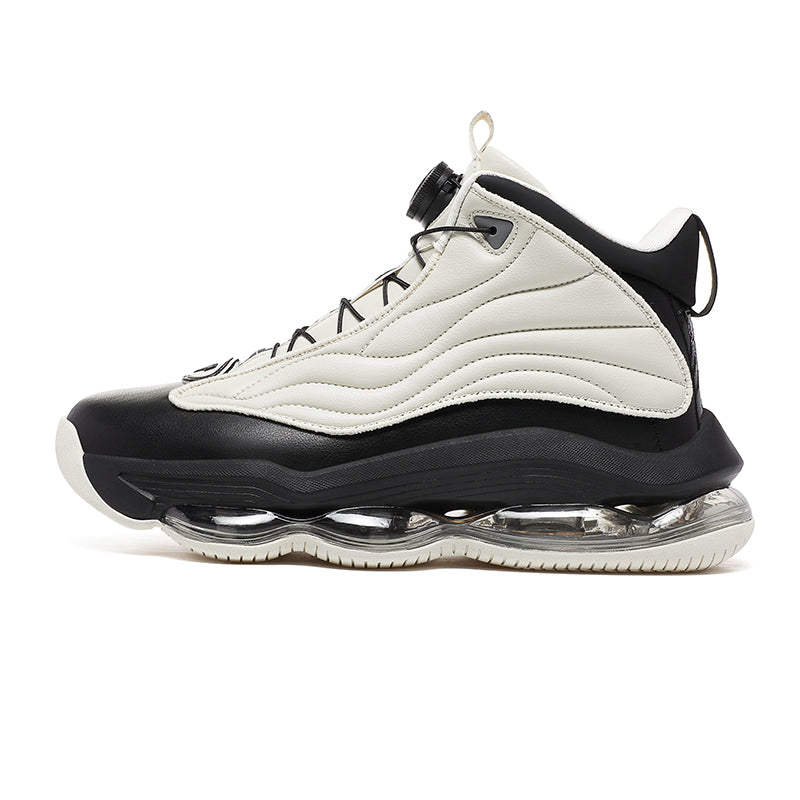 Men’s High-Top Basketball Shoes with Rotating Strap & Air Cushion – Street Sport Sneakers | A329