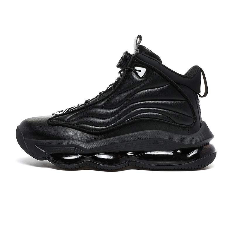 Men’s High-Top Basketball Shoes with Rotating Strap & Air Cushion – Street Sport Sneakers | A329
