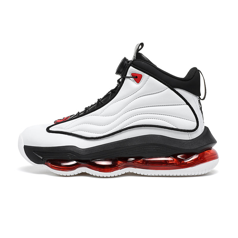 Men’s High-Top Basketball Shoes with Rotating Strap & Air Cushion – Street Sport Sneakers | A329