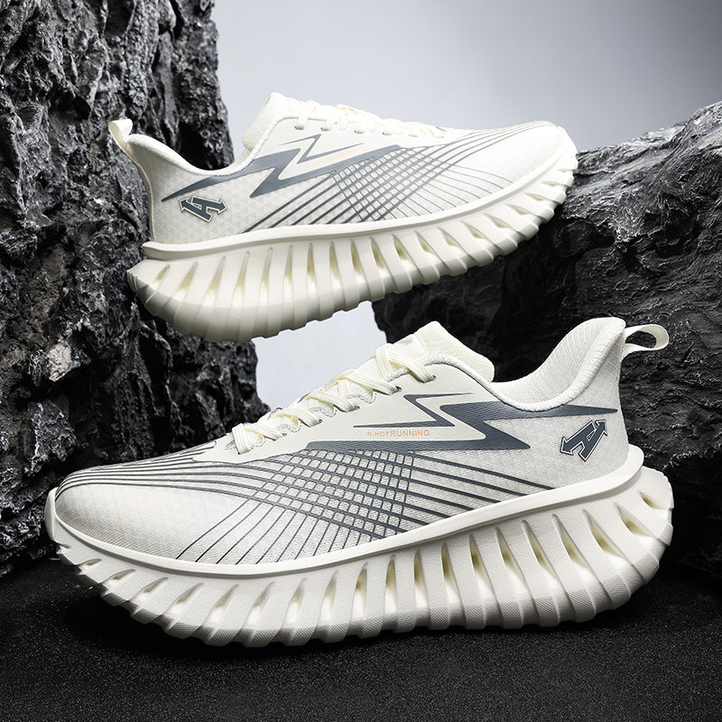 Unisex Breathable Running Sneakers – Lightweight Flyknit Trainers | A526