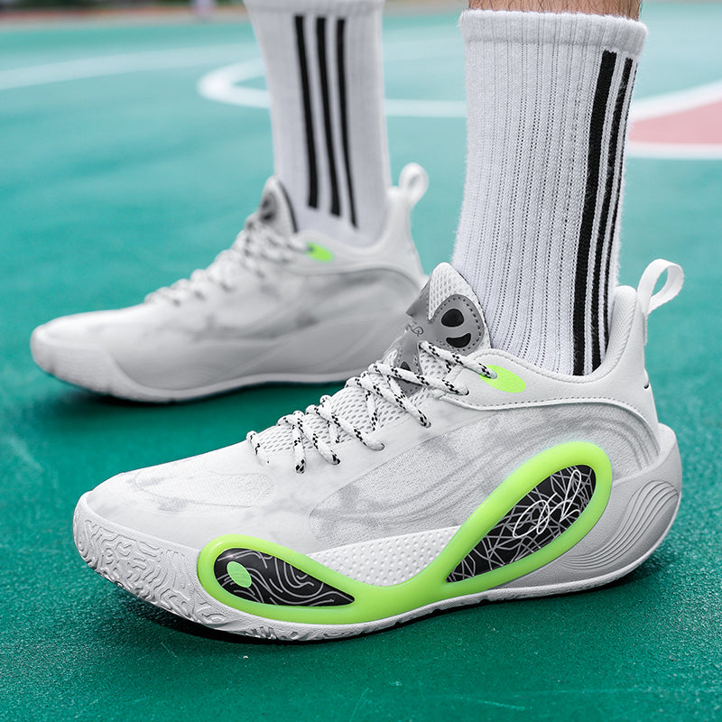 Men’s High-Grip Basketball Sneakers – Youth Street Sport Shoes with Durable Rubber Sole | 8506