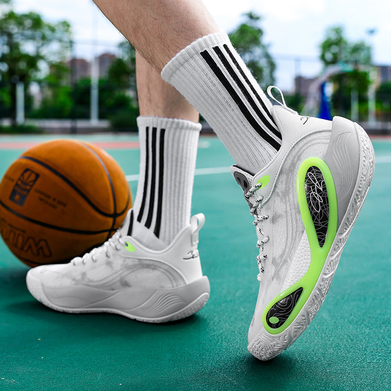 Men’s High-Grip Basketball Sneakers – Youth Street Sport Shoes with Durable Rubber Sole | 8506