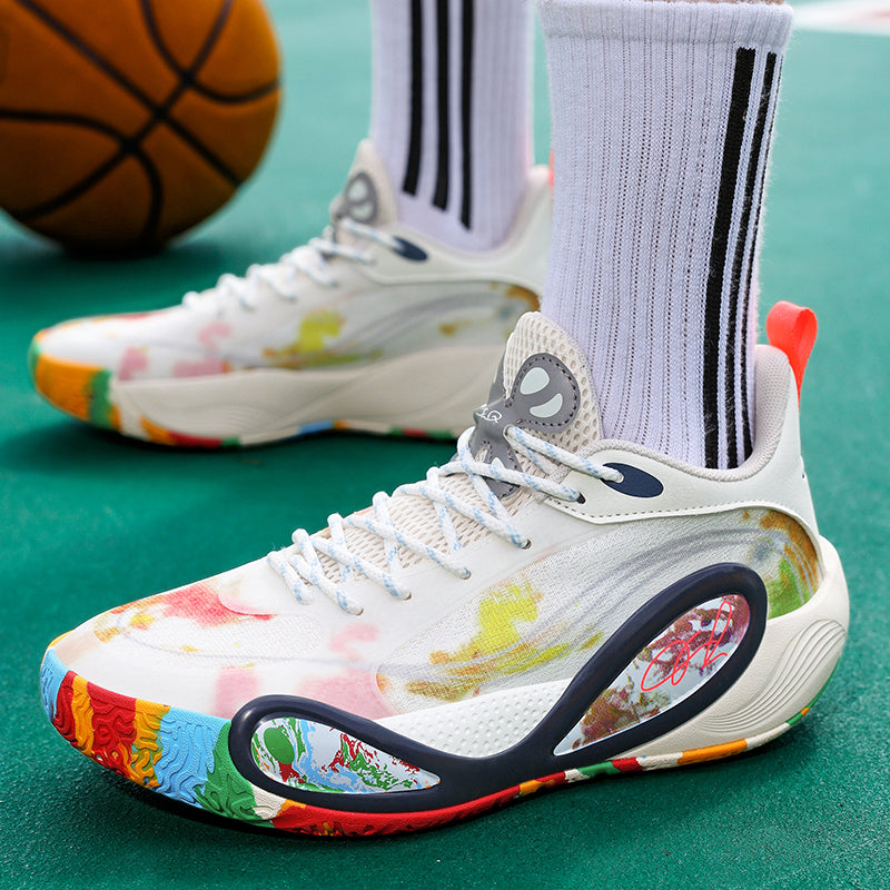 Men’s High-Grip Basketball Sneakers – Youth Street Sport Shoes with Durable Rubber Sole | 8506