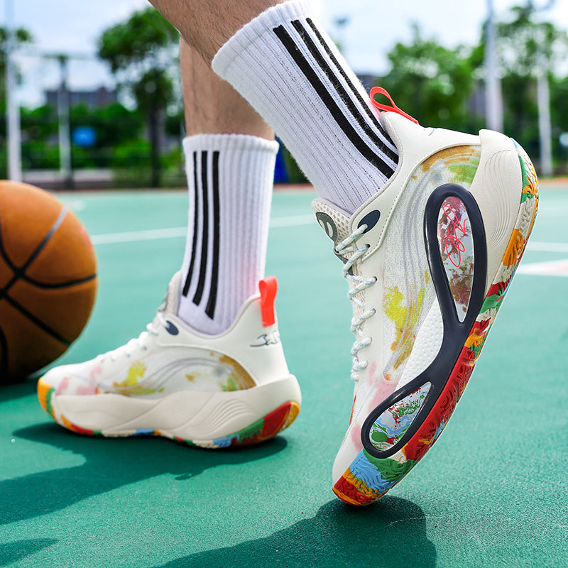 Men’s High-Grip Basketball Sneakers – Youth Street Sport Shoes with Durable Rubber Sole | 8506