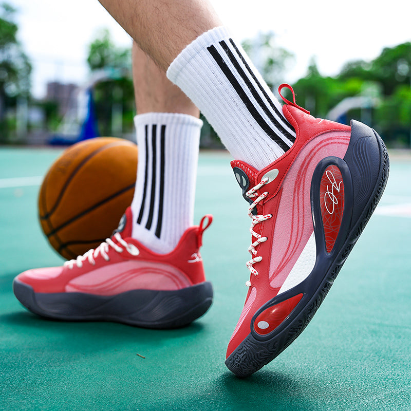 Men’s High-Grip Basketball Sneakers – Youth Street Sport Shoes with Durable Rubber Sole | 8506