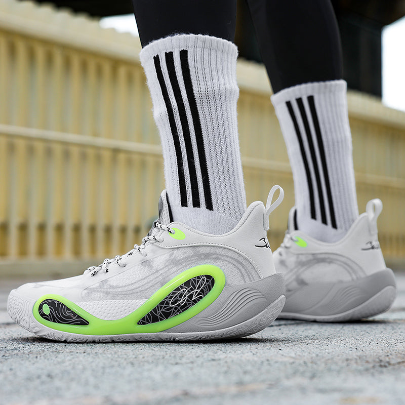 Men’s High-Grip Basketball Sneakers – Youth Street Sport Shoes with Durable Rubber Sole | 8506