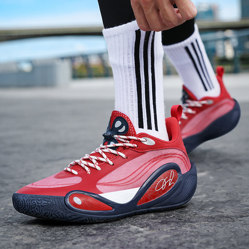 Men’s High-Grip Basketball Sneakers – Youth Street Sport Shoes with Durable Rubber Sole | 8506