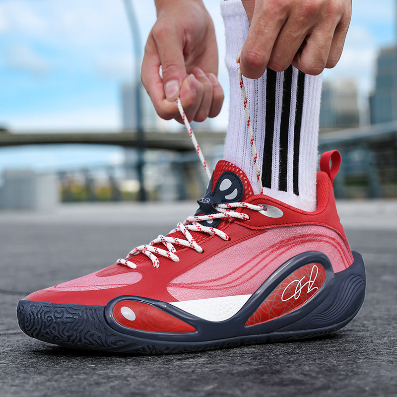 Men’s High-Grip Basketball Sneakers – Youth Street Sport Shoes with Durable Rubber Sole | 8506